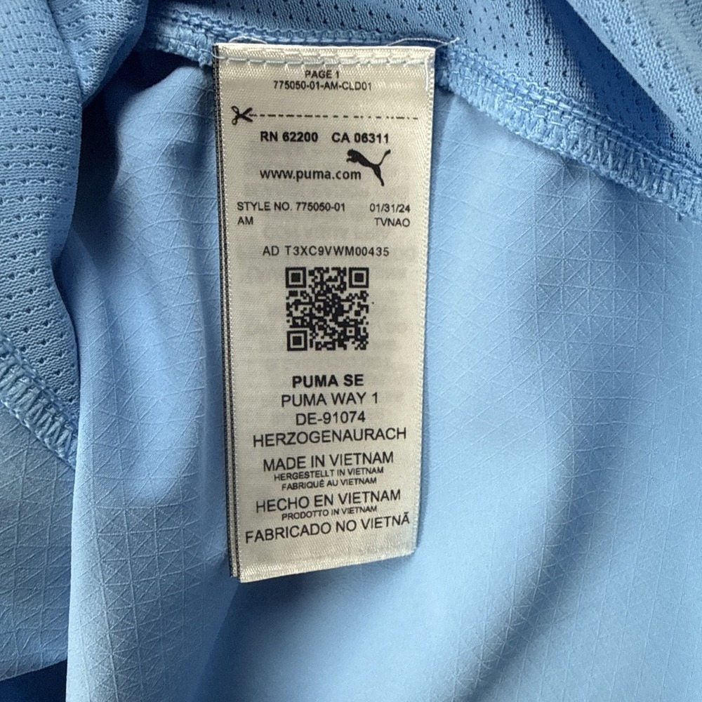 Puma Manchester City Soccer Jersey 2024-2025 Home Football Shirt Size M - Picture 13 of 13
